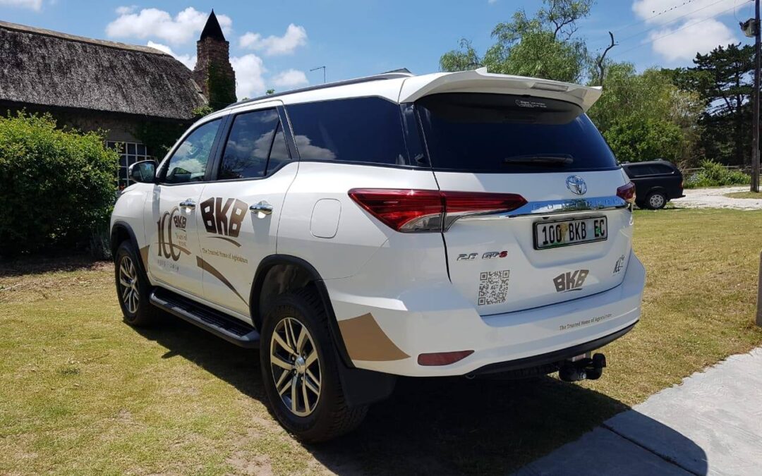 RealXposure vehicle branding project on a BKB branded vehicle